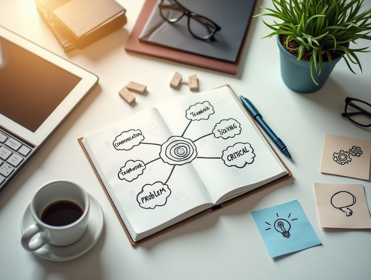 a book with a drawing on it